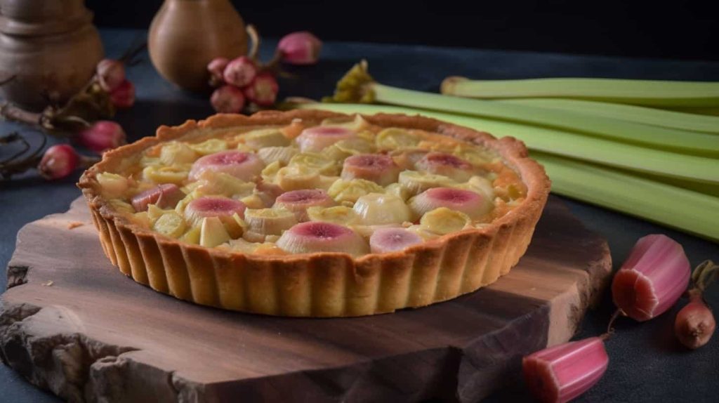 Tarte à la rhubarbe 