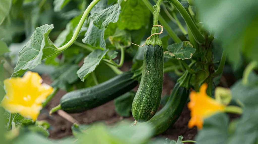 Plan de courgette-jardin 