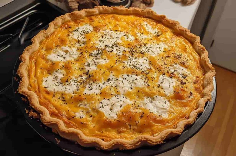 Quiche au butternut et fromage de chèvre